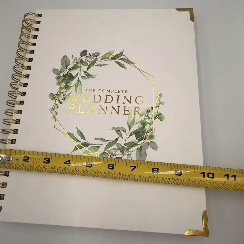 Complete Wedding Planner Organizer Floral Gold Undated Bridal Engagement Gift